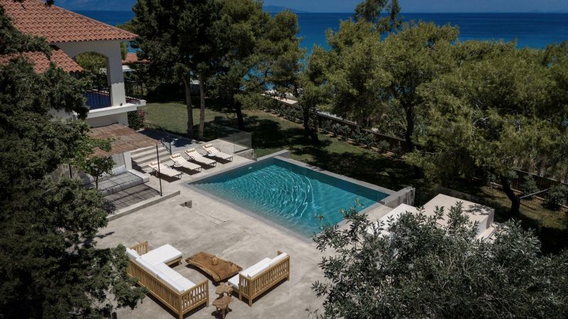 stylish interior Bozonos villa Zakynthos